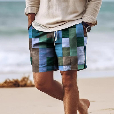 Lary | Herren Shorts mit Geometrischem Print für Sommer