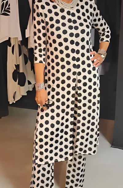 LILIANA | 2-teiliges Set mit Tupfenmuster für legeren Eleganz und vielseitige Sommerlooks