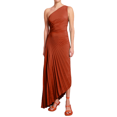 Ameya - Asymmetrisches Faltenkleid
