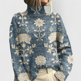 Valerie | Eleganter Und Gemütlicher Rollkragenpullover Für Damen in Hellblau
