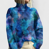 Valerie | Eleganter Und Gemütlicher Rollkragenpullover Für Damen in Blau