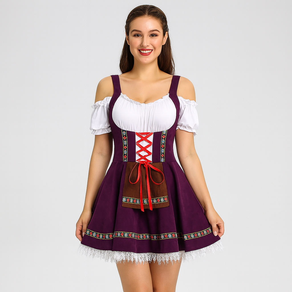 Kurzes Dirndl Kleid – Bayerisches Trachtenkleid für Frauen