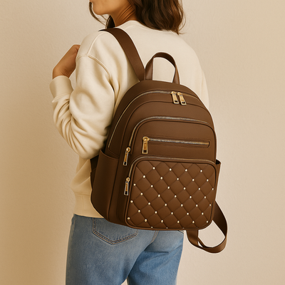 Rucksack im lässigen Stil mit großem Fassungsvermögen – leicht und robust mit verstellbarem Riemen und mehreren Taschen