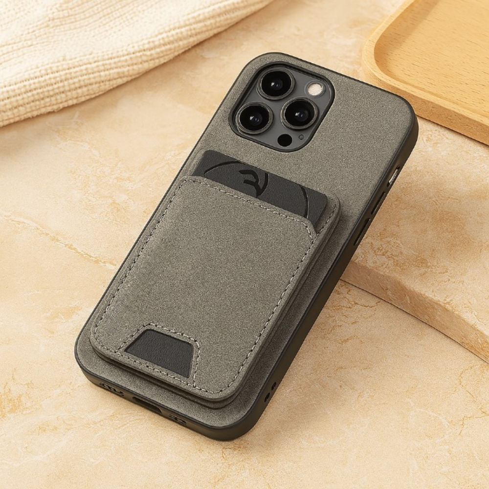 Luxus PU Lederetui – Kartenhalter & Standfunktion