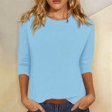 Stella – Klassisches Damen T-Shirt in Blau