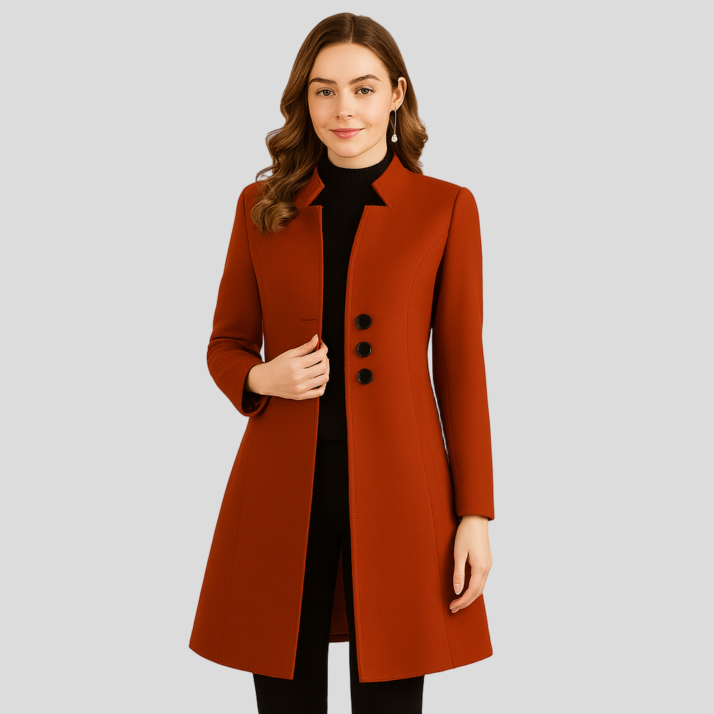 Isla | Eleganter Mantel mit Knopfleiste