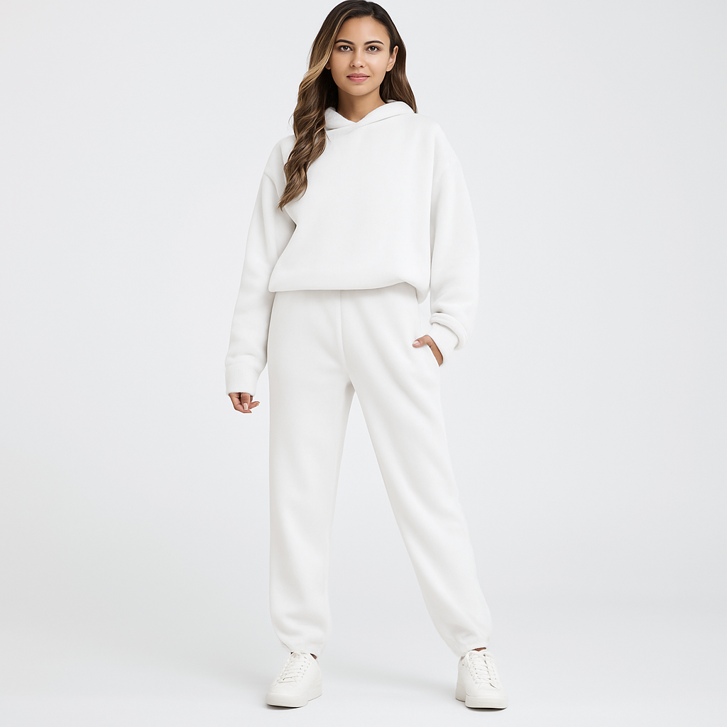 Ultimatives Komfort-Set aus Hoodie und Jogginghose – Gemütliche 2-teilige Loungewear für Frauen