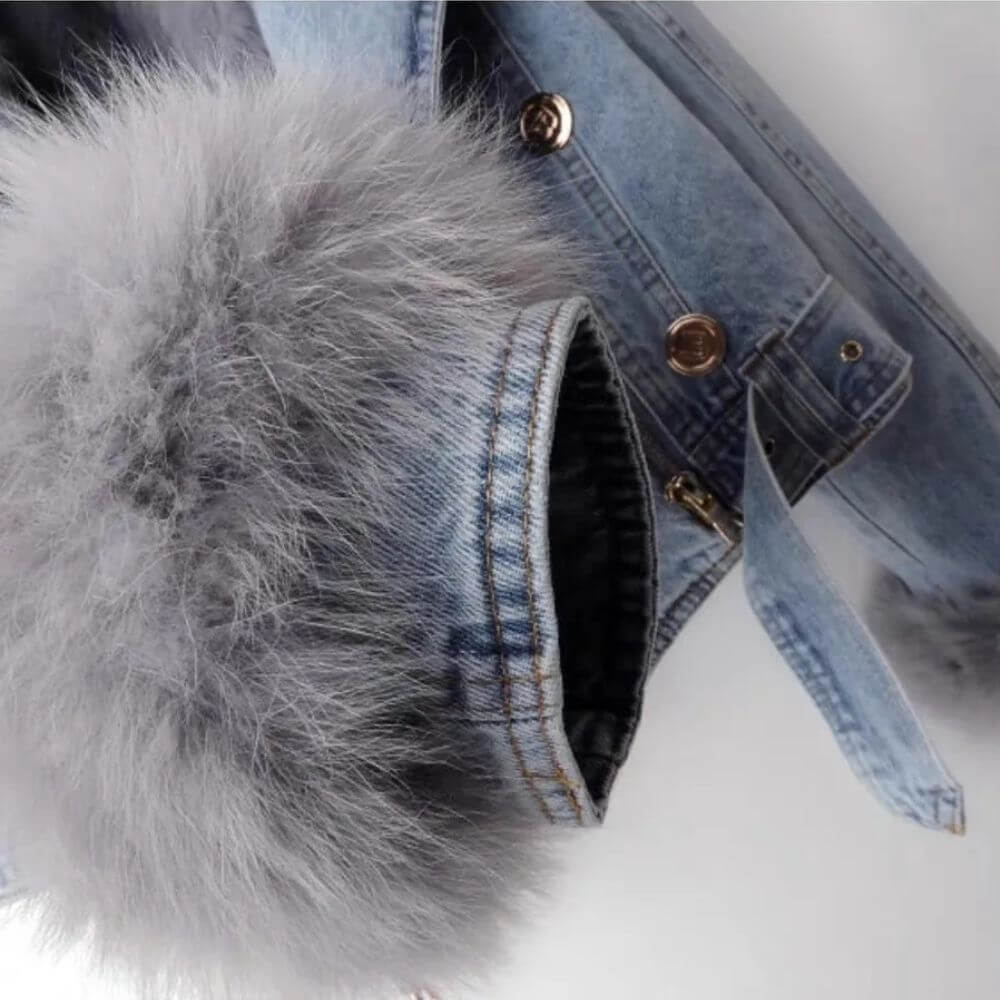 Clara™ - Warme Fell-Denim-Jacke