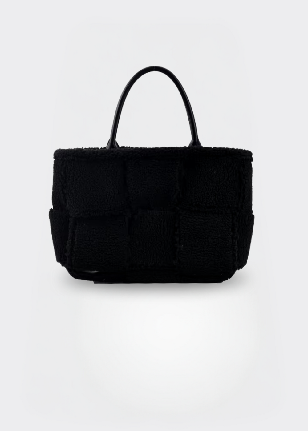 Handtasche Damen – Weiche Tasche mit Reißverschluss – Plüsch