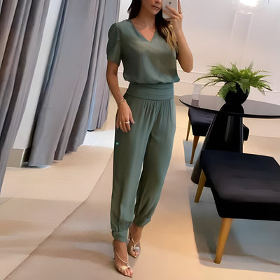 Clara -  Elegantes Set aus Bluse und Hose für Damen