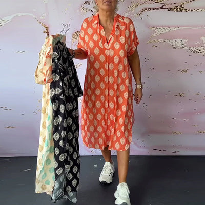 Fischer & Wagner | Stilvolle Kleid mit V-Ausschnitt