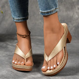 Marilyn- Elegante Damen Sandalen mit Absatz in Gold