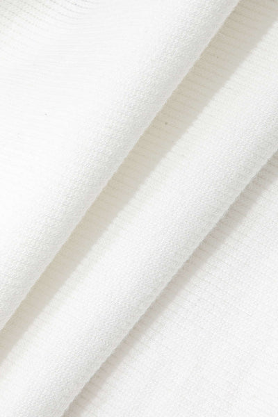 Darlene | Weiß Geripptes Tanktop mit Cut-Outs & Nieten