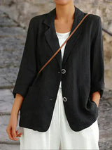 Damen-Blazer Mit Entspannter Passform - Emilia in Schwarz