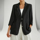 Damen-Blazer Mit Entspannter Passform - Romy in Schwarz