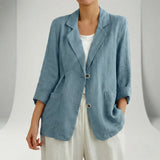 Damen-Blazer Mit Entspannter Passform - Romy in Hellblau