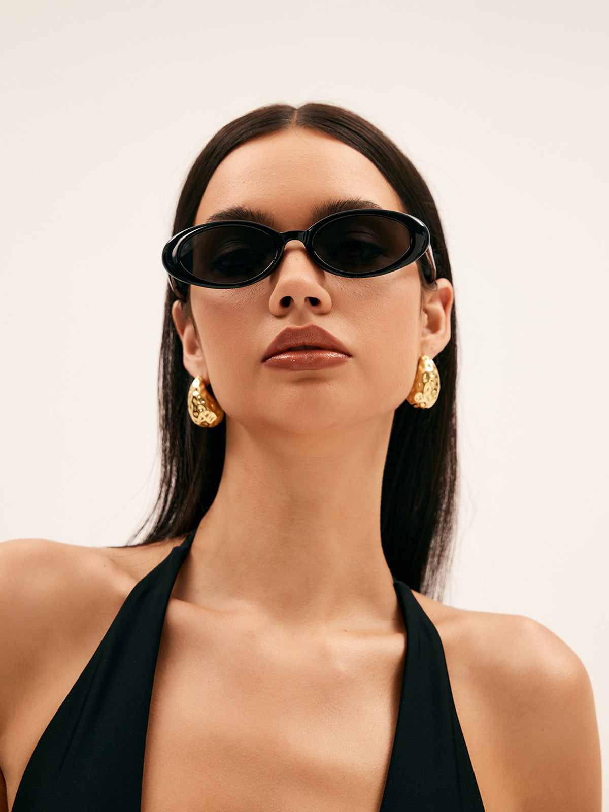 Damen Sonnenbrille Oval Mit UV-Schutz – Trendy Und Komfortabel