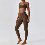 Damen Sportset Eng Anliegend - Trimline in Braun 1