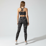 Damen Sportset Nahtloses Design - Athletta in Schwarz (3 Stück)