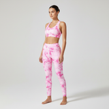 Damen Sportset Nahtloses Design - Athletta in Rosa (2 Stück)