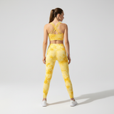 Damen Sportset Nahtloses Design - Athletta in Gelb (2 Stück)