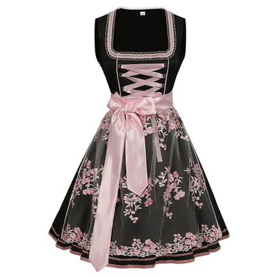 Damen Traditionelles Dirndlkleid mit Stickerei | Midi