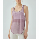 Damen Sporttop Mit Mesh - AirMove in Lila