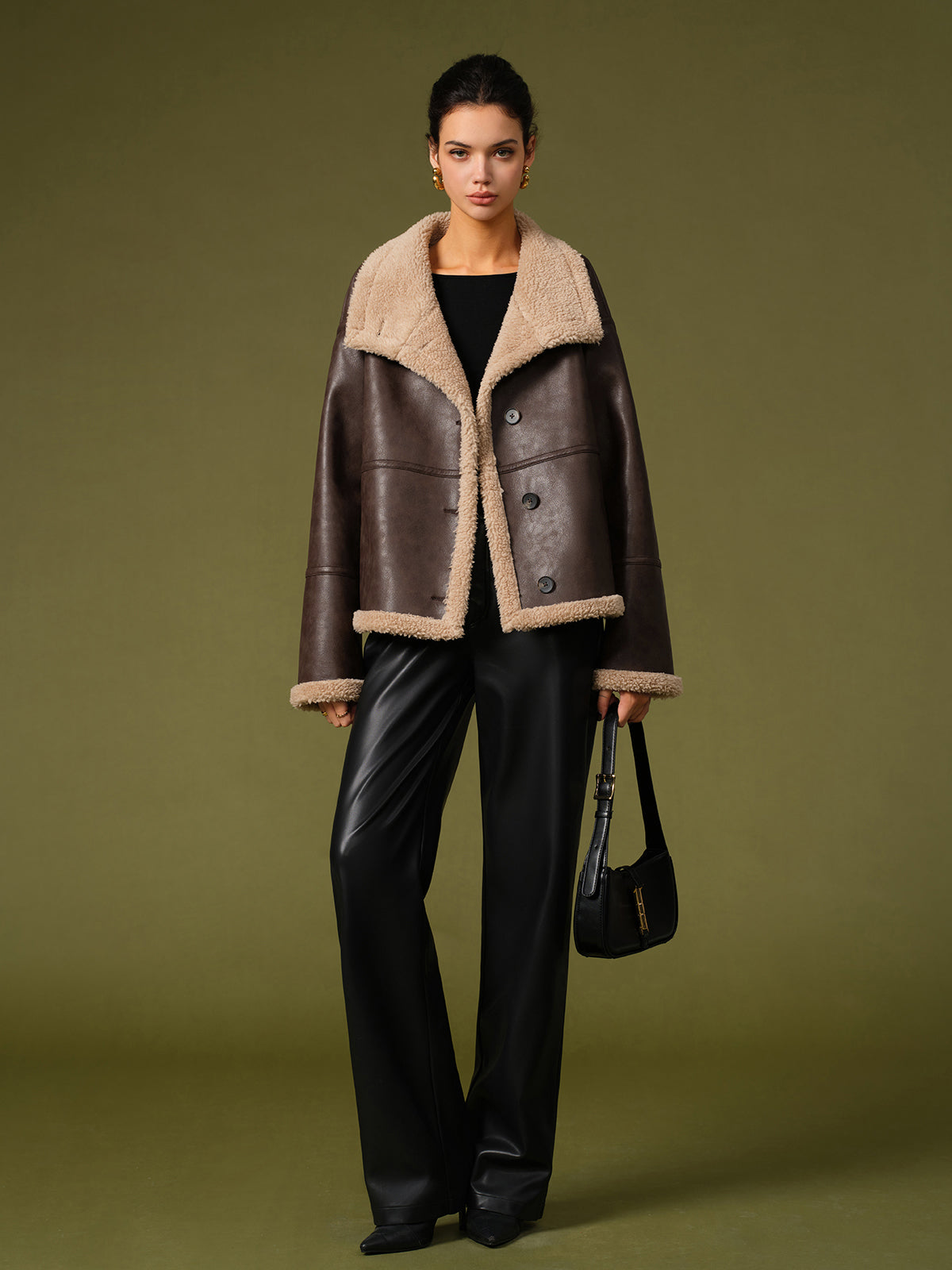 Elegante Fleecejacke im Shift-Stil für Damen