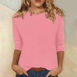 Stilvolles Damen Langarmshirt - Ava in Rosa