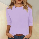 Stilvolles Damen Langarmshirt - Ava in Lila