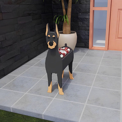 Dobermann Pinscher Flower Pot