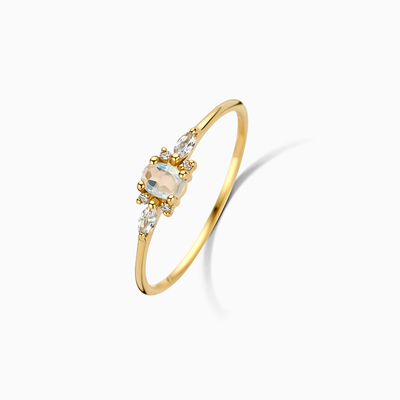 Mondstein Muse Ring | Gold