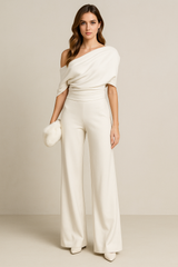 Einteiliger Jumpsuit - Cecile in Weiß