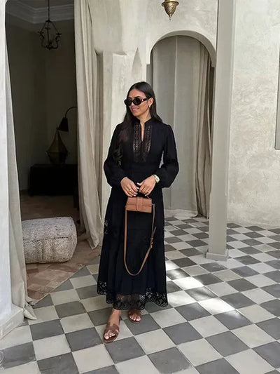 Boho-Maxikleid mit Spitze | Romantisch und Leicht | Eleganter Stil