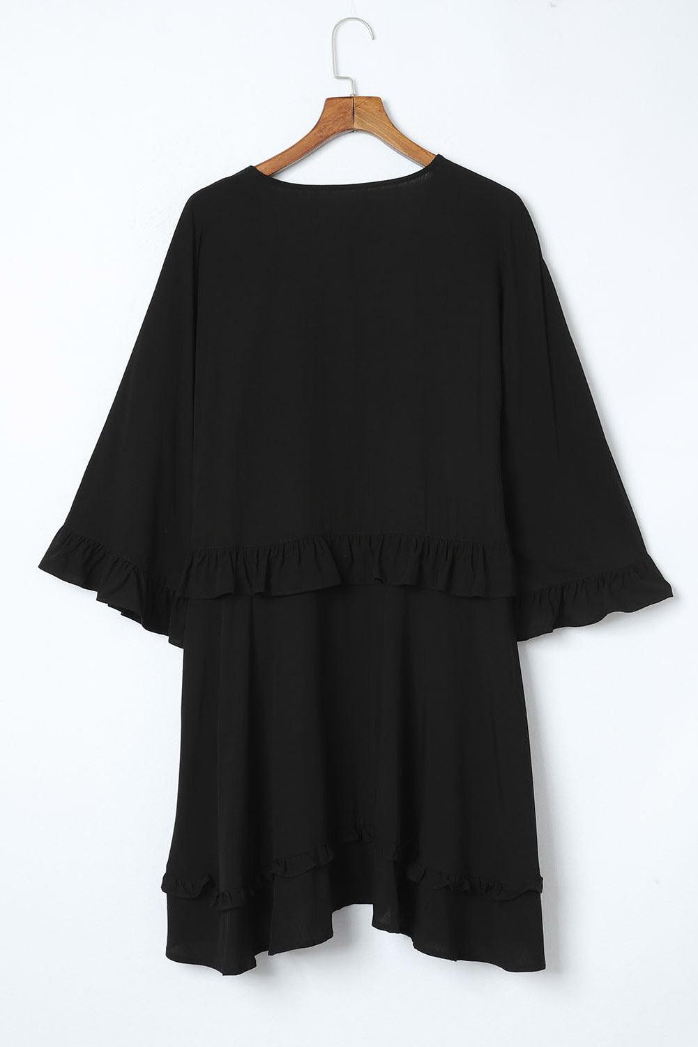 Margot | Elegantes Schwarzes Babydoll Minikleid