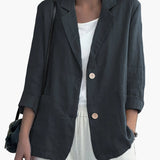 Eleganter Damen Blazer | Modernes Design für Büro und Freizeit in Dunkelgrau