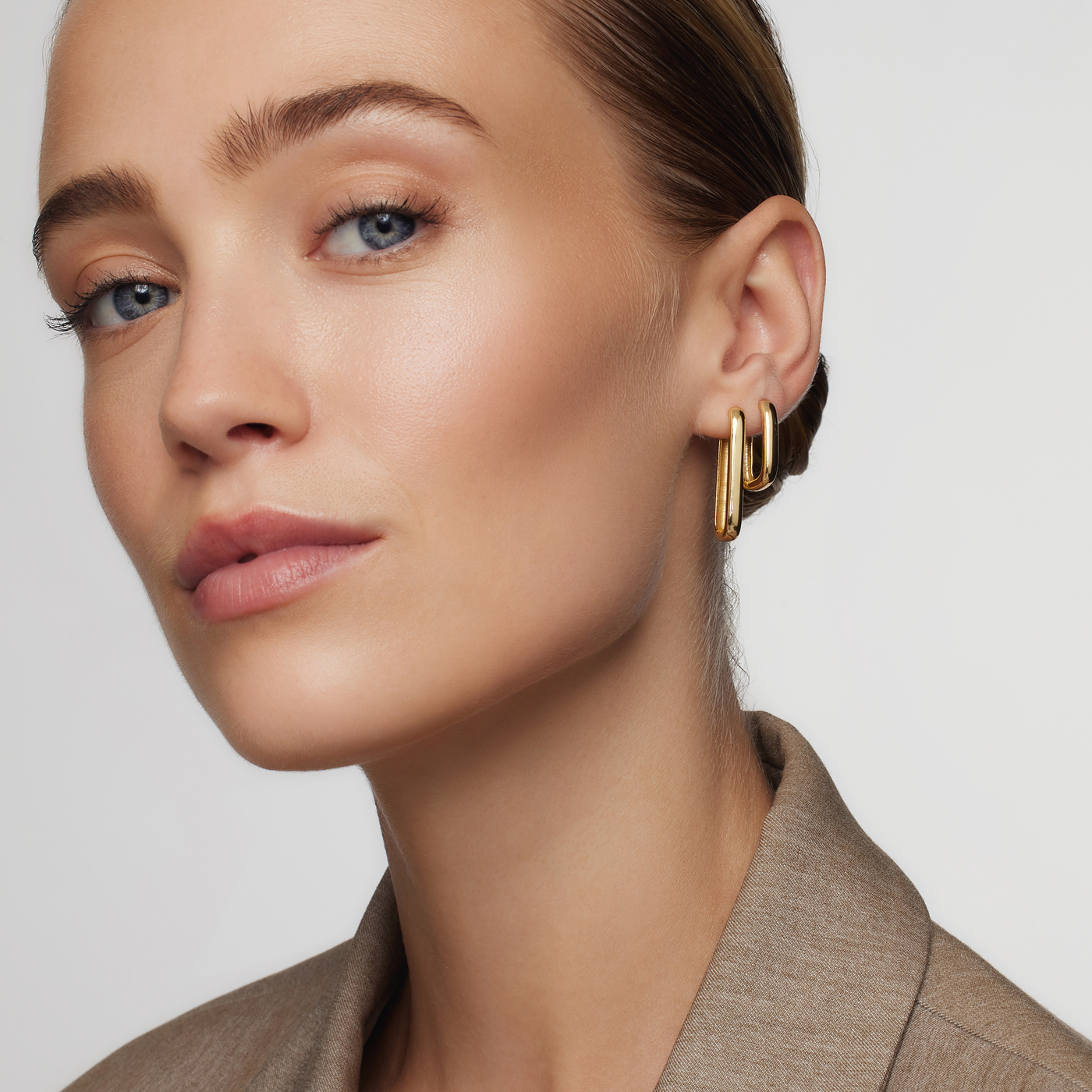 Gold Icon Hoop Earrings