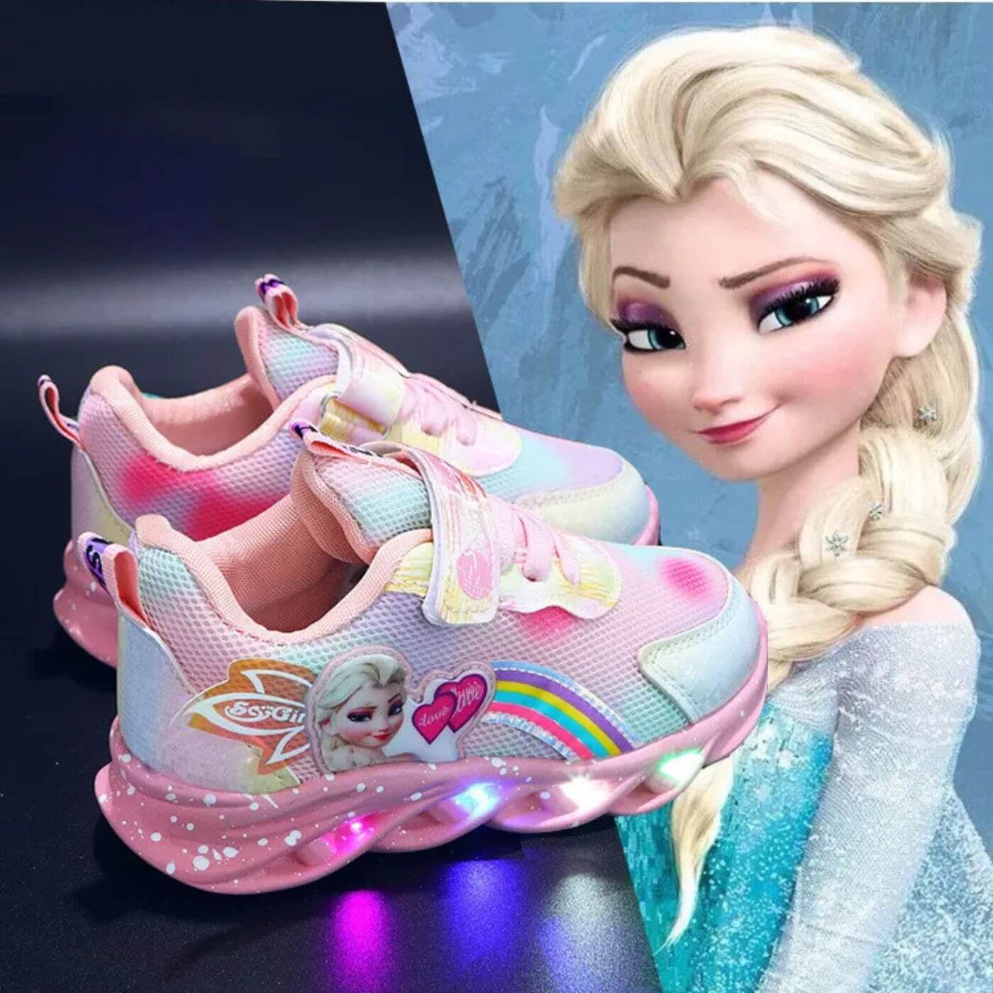 ElsaSteps™ - Prinzessin Elsa Leuchtende Kinderschuhe