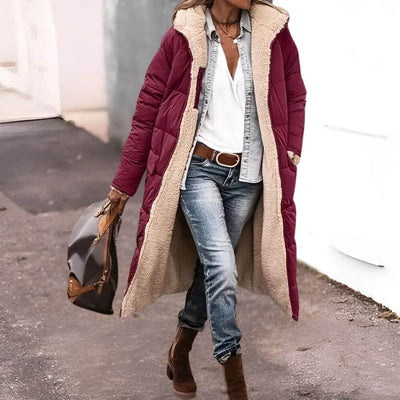 Emily™ - Langer Wende-Mantel mit Fleecefutter