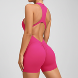 Enganliegender Sport Einteiler - MoveFlexer in Rosa