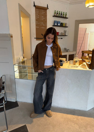 Damenjacke – Baumwollmix – Lässiger Schnitt mit Reißverschluss