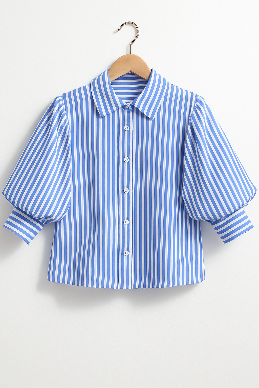 Modische Puffärmelbluse