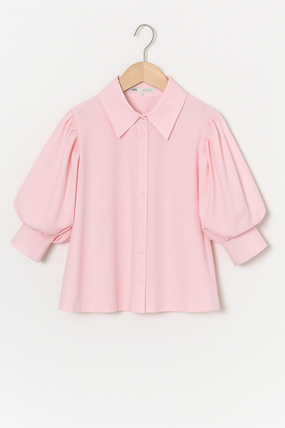 Modische Puffärmelbluse