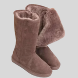 Gefütterter Damenstiefel - Carolina in Braun