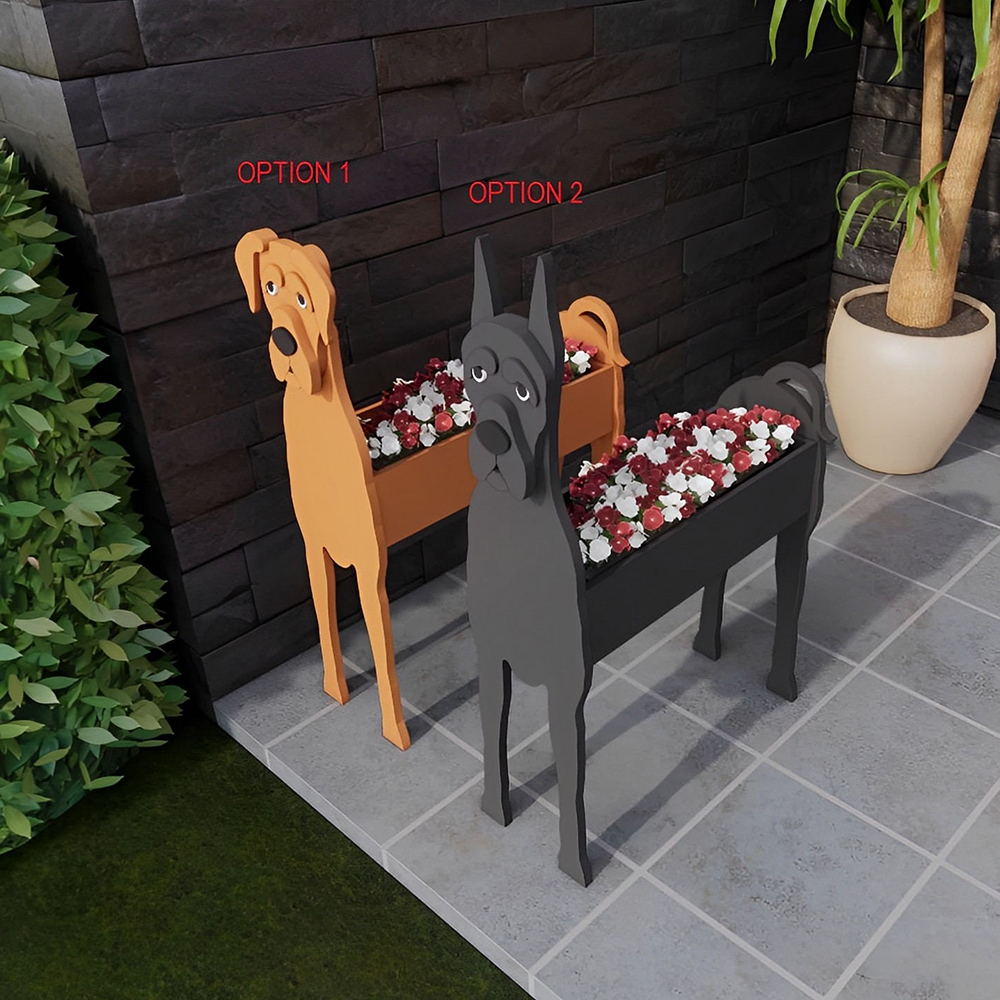 Deutsche Dogge Pflanzgefäß