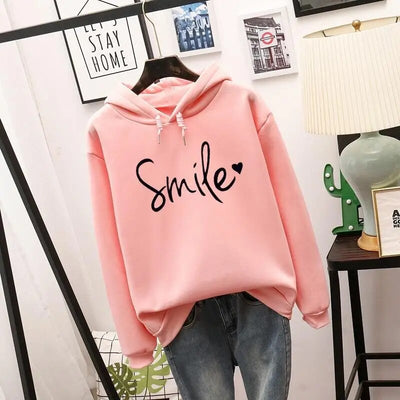 Damen Kapuzenpullover mit Smile