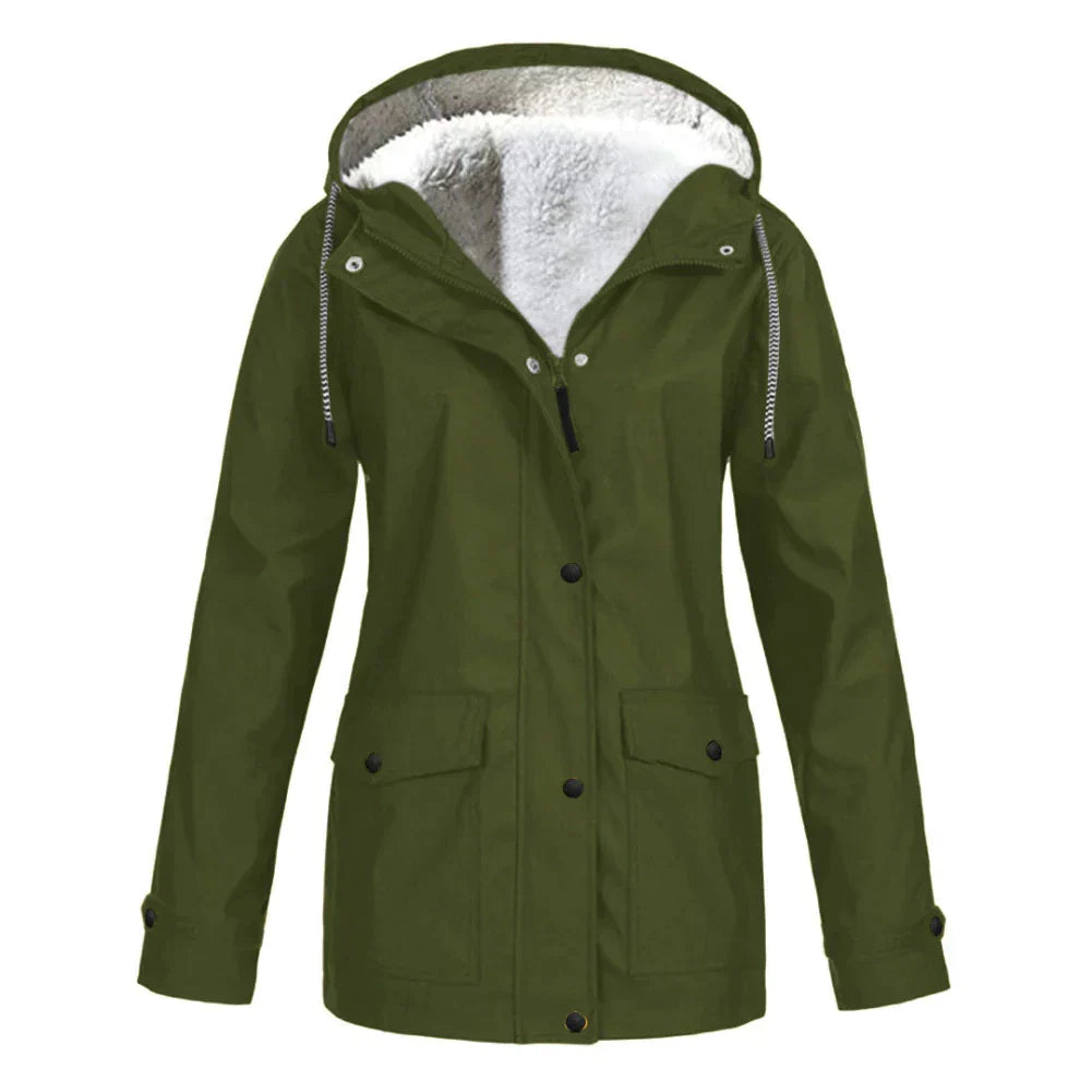 Amina - Elegante Und Warme Regenjacke