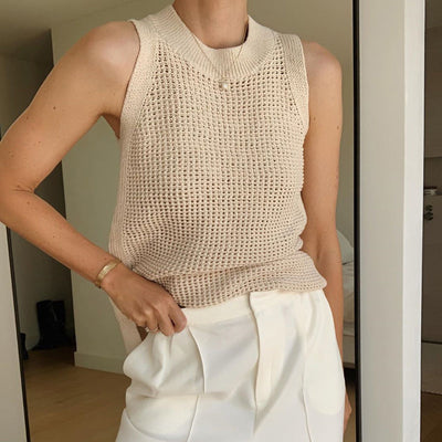 Khalea - Gestricktes Ärmelloses Top Damen