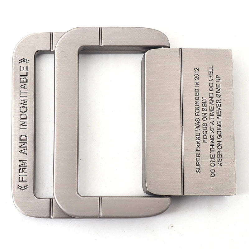 Unisex Gestreifter Canvas Ringgürtel