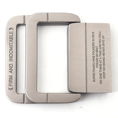 Unisex Gestreifter Canvas Ringgürtel